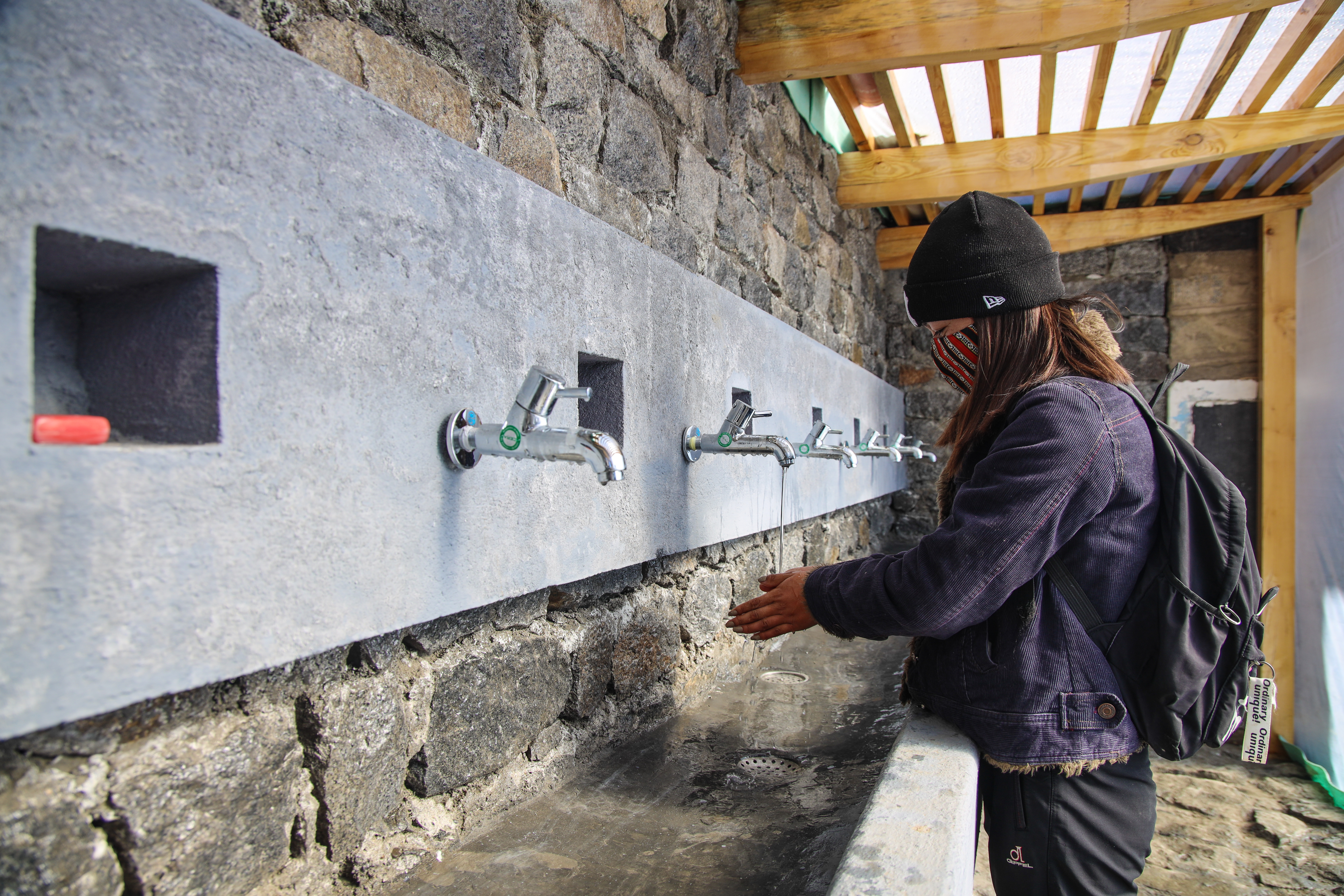 Hand Wash Facility, Girls Higher Secondary School, Leh.